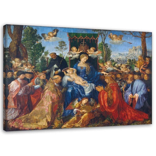 Obraz na plátně REPRODUKCE Růžencová slavnost A.Dürer,