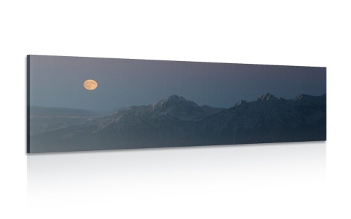 Obraz spln mesiaca nad horami