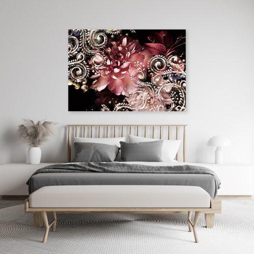 Obraz na plátně, Květina pivoňky a lily