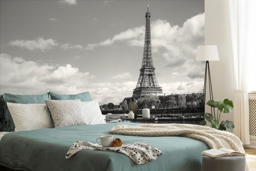 Samolepiaca fototapeta nádherná čiernobiela panoráma Paríža