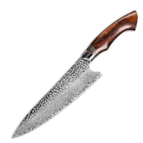 KnifeBoss kuchařský damaškový nůž Outdoor Chef 8" (205 mm) Ironwood