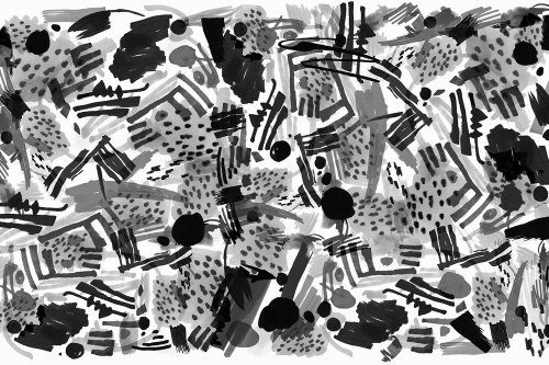 Samolepiaca tapeta čiernobiela pop art abstrakcia