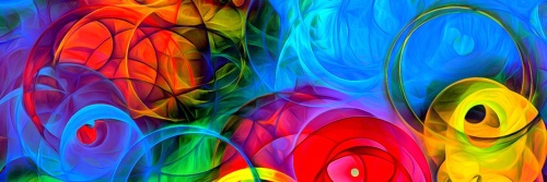 Obraz abstrakcia plná farieb