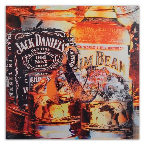 Obraz na plátně Láhev whisky Alkohol