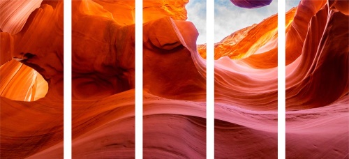 5-dielny obraz kaňon v Arizone