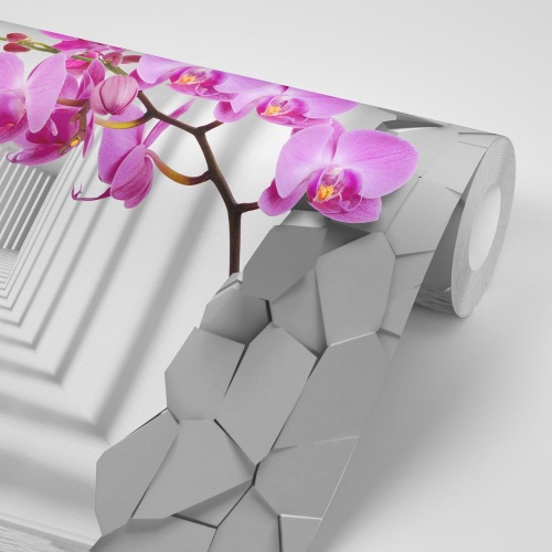 Samolepiaca tapeta futuristická orchidea