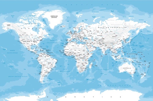 Tapeta štýlová mapa sveta