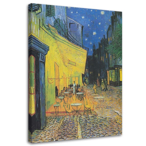 Obraz na plátně REPRODUCTION Kavárna Terasa v noci Van Gogh