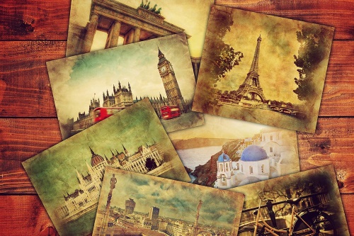 Samolepiaca tapeta pohľadnice svetových metropol