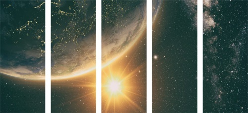 5-dielny obraz pohľad z vesmíru