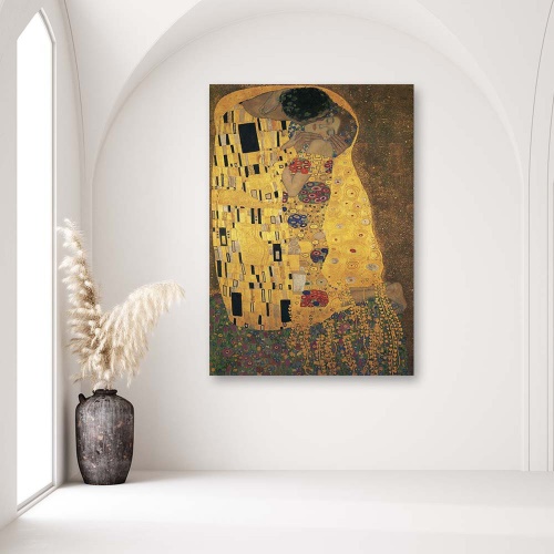 Obraz na plátně REPRODUKCE Gustav Klimt - Polibek