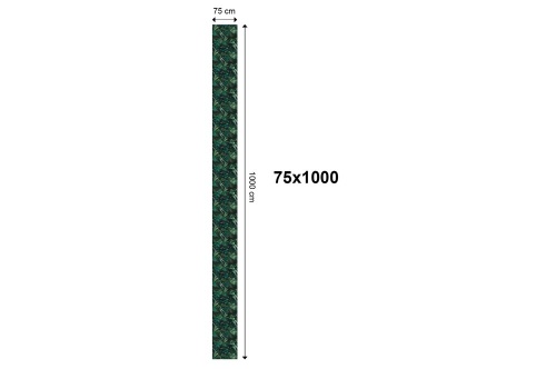 Tapeta zvieratá v okolí kvetov v zelenom - 75x1000 cm