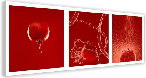 Obraz na plátně, Červená rajčata ve vodě