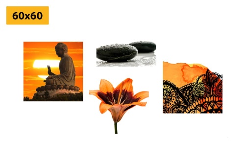 Set obrazov Feng Shui v jedinečnom štýle