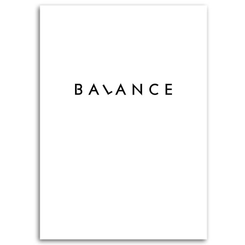 Obraz na plátně Nápisy Balance