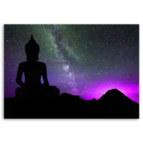 Obraz na plátně Buddhova polární záře