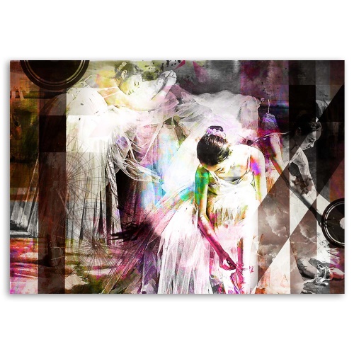Obraz na plátně Baletka Abstraktní barevné