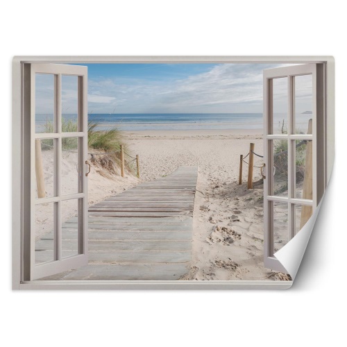 Fototapeta, Pohled z okna na pláž moře příroda