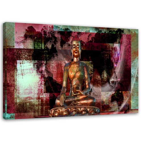 Obraz na plátně ABSTRAKT Malovaný Buddha