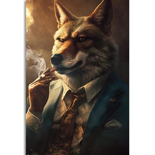 Obraz zvierací gangster vlk