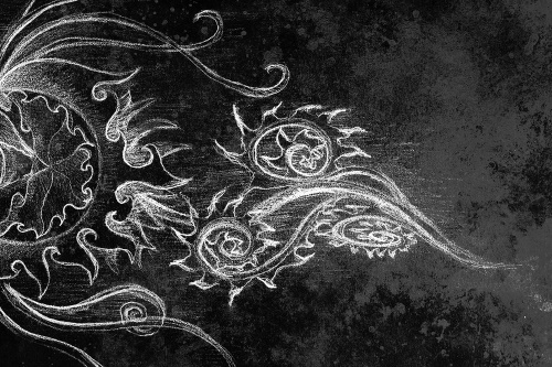 Samolepiaca tapeta čiernobiela neobyčajná kresba