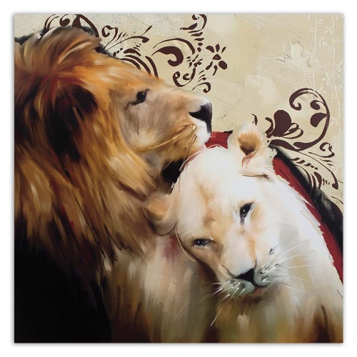 Obraz na plátně Lvi Zvířata