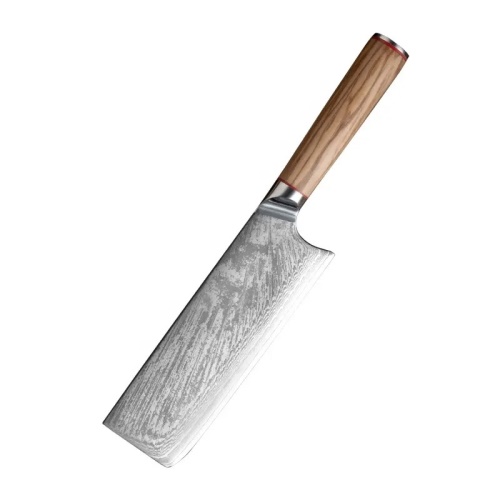 FUJUNI damaškový nůž Cleaver 7" (180 mm) Olive AUS-10v