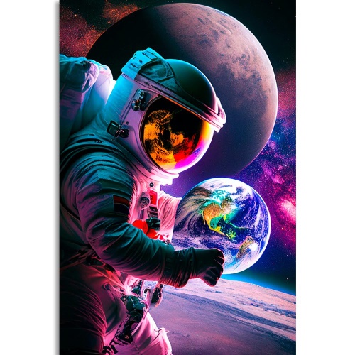Obraz astronaut na vesmírnej výprave