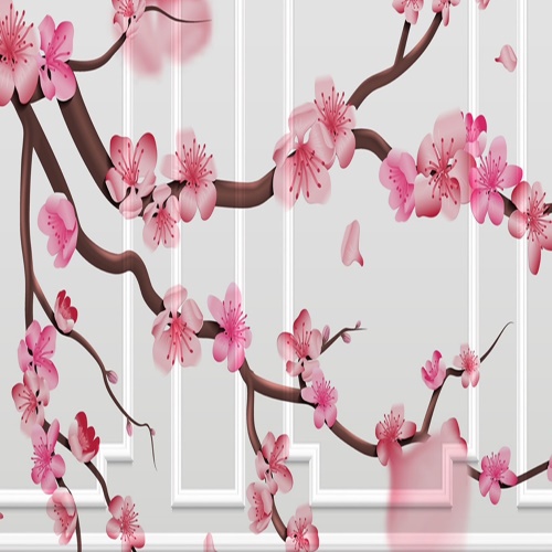 Ozdobný paraván Kvetoucí třešeň Japonsko