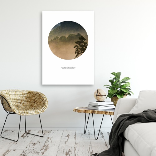 Obraz na plátně Mlha Lesní kruh Příroda