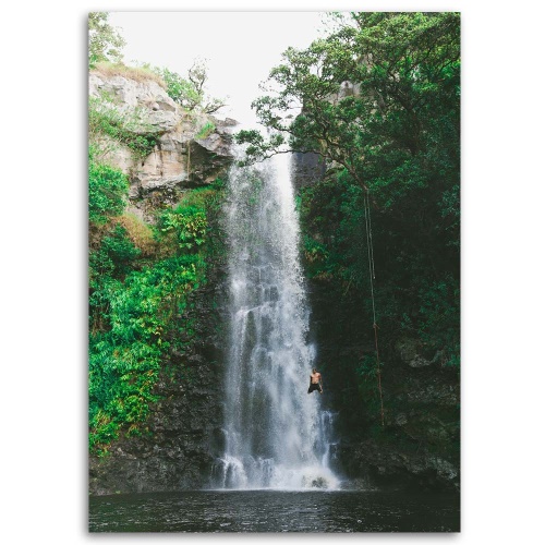 Obraz na plátně Vodopád Hory Les Příroda