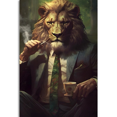 Obraz zvierací gangster lev