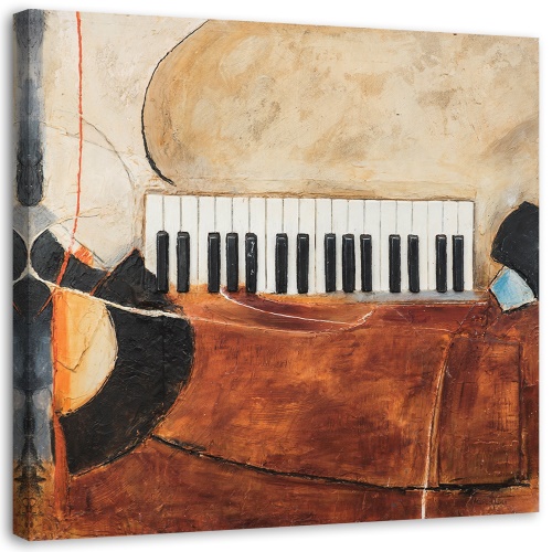 Obraz na plátně Klavírní abstraktní klávesnice