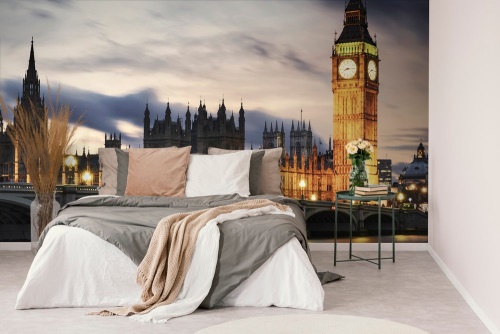 Samolepiaca fototapeta nočný Big Ben v Londýne