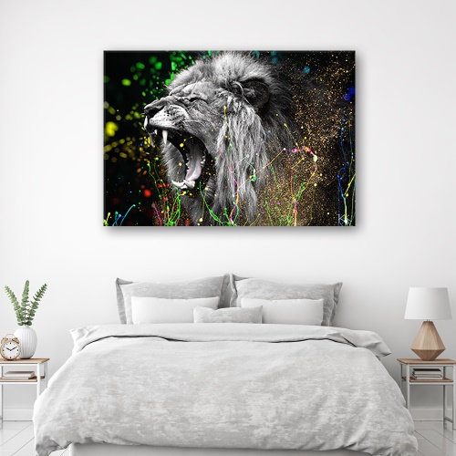 Obraz na plátně, Lví příroda zvířat