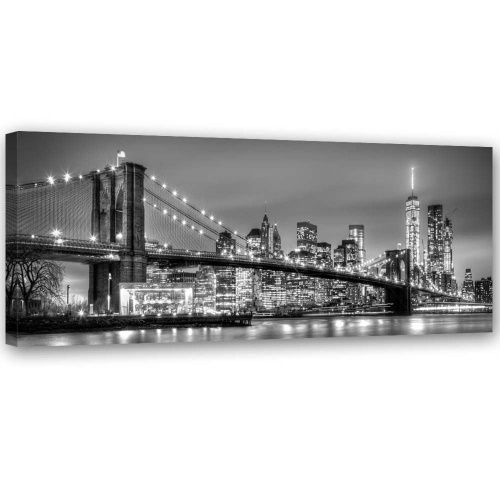 Obraz na plátně New York Brooklynský most Panorama