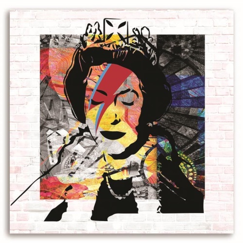 Obraz na plátně Banksy Anglická královna