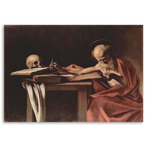 Obraz na plátně Písmo svaté Jeronýma - Caravaggio,