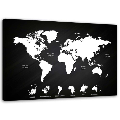 Obraz na plátně Úřad pro mapy světa