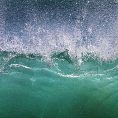Ozdobný paraván Vlna Sea Turquoise