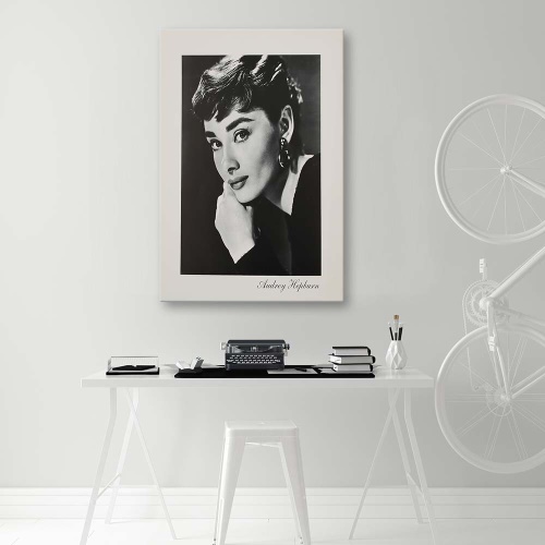 Obraz na plátně Portrét Audrey Hepburn