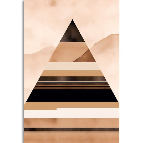 Obraz abstraktné tvary pyramída