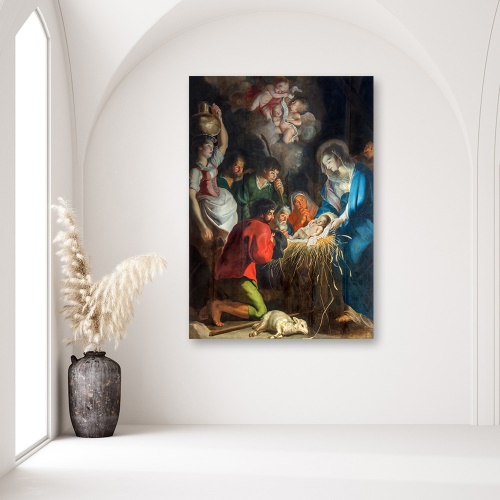 Obraz na plátně REPRODUKCE Vánoce Antverpy