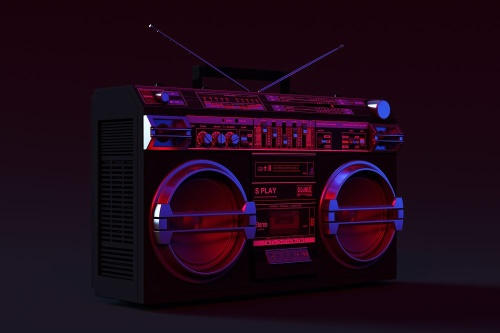 Fototapeta disco rádio z 90-tych rokov