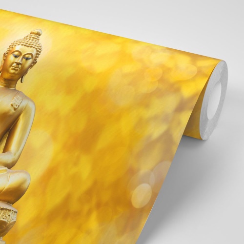 Samolepiaca tapeta zlatá socha Budhu