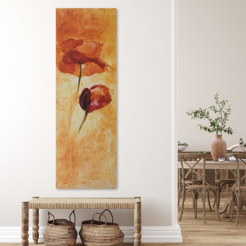 Obraz na plátně Červené máky Květina Akryl
