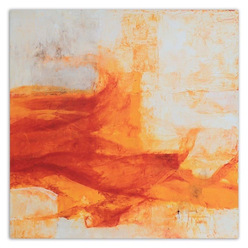 Obraz na plátně Oranžová abstrakce