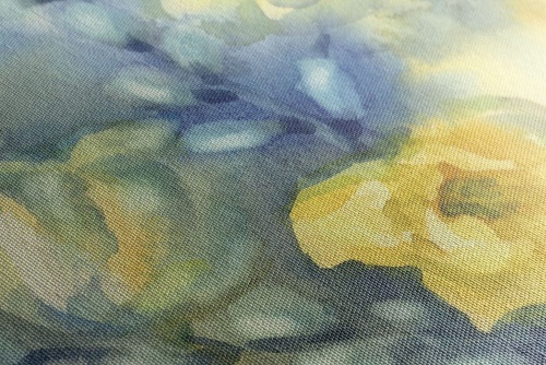 Obraz akvarelové žlté tulipány