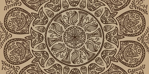 Obraz Mandala s abstraktným prírodným vzorom