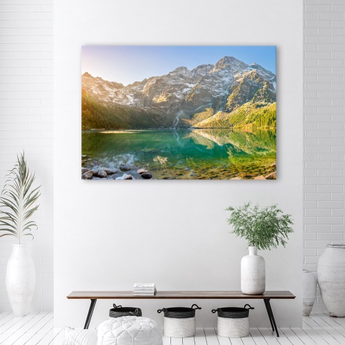Obraz na plátně, Jezero v horách